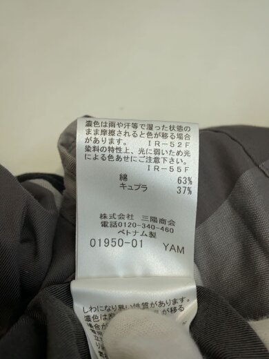 商品画像：長袖シャツ/M/コットン/GRY/チェック/51M01-611-04 4