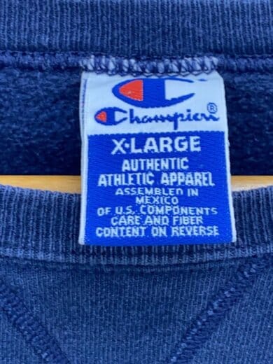 商品画像：青刺繍タグ後期/スウェット/XL/コットン/NVY/色褪せ、薄ジミ有 4