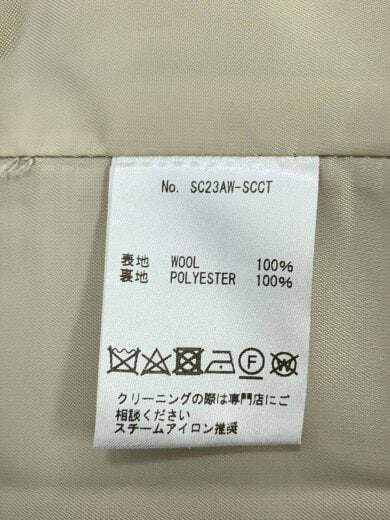 商品画像：SHAWL GOWN COAT/コート/1/ウール/BEG/23FW6001 4