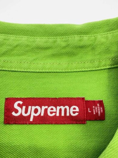 商品画像：25SS/Loose Fit S/S Denim Painter Shirt/L/GRN 3