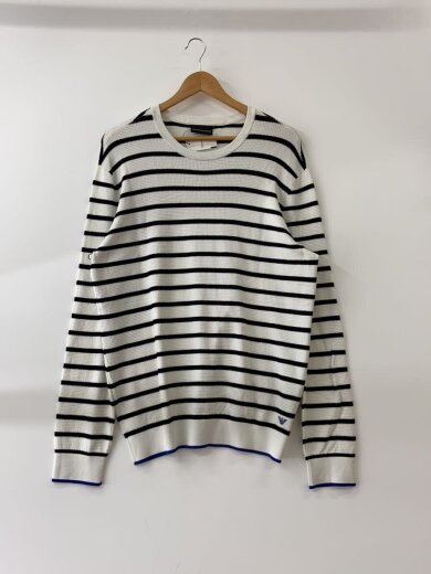 商品画像：長袖Tシャツ/XL/コットン/WHT/ボーダー// 1