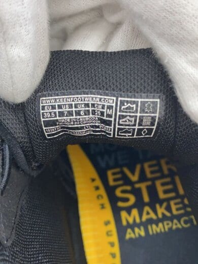 商品画像：ハイカットスニーカー/25cm/BLK/1026326 5