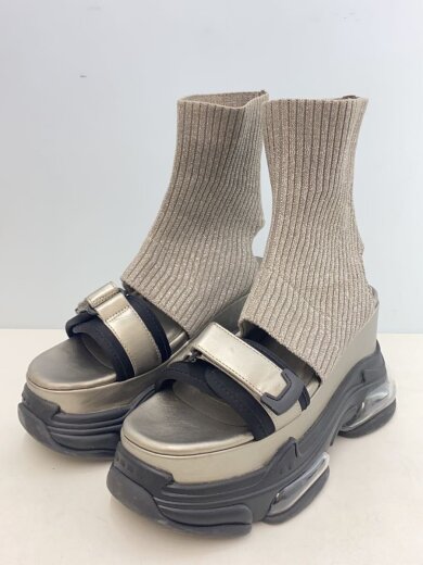 商品画像：エアプラットフォームソックスサンダル/24.5cm/GRY 2