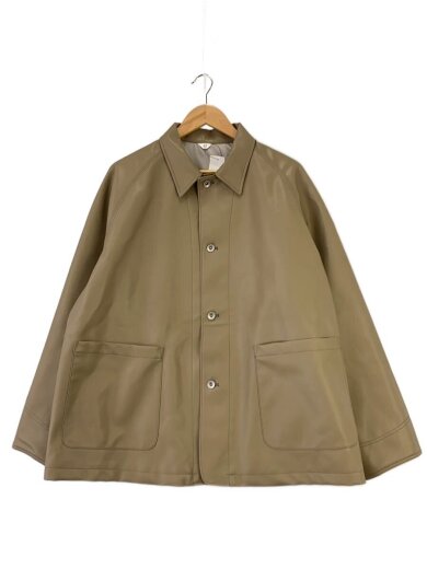 商品画像：フェイクレザージャケット/L/BEG/25-011-312-5010-1-0 1