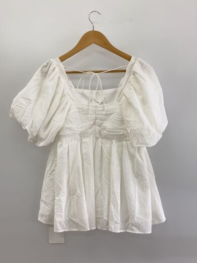 商品画像：コットンエンブロイダリーブラウス/FREE/コットン/WHT/CWFB252044 2