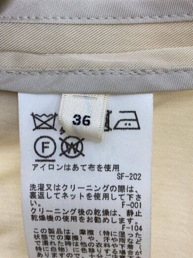 商品画像：トレンチコート/36/ナイロン/CRM 4