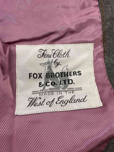 商品画像：×FOXBROTHERS/テーラードジャケット/M/ウール/GRY/ストライプ/1123-111-3296 3