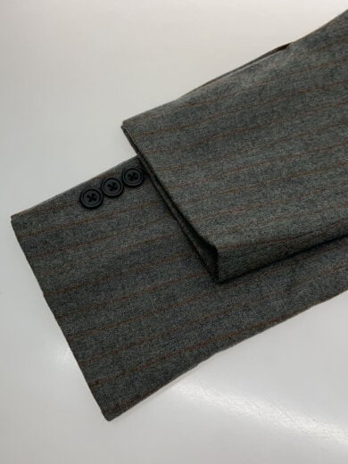 商品画像：×FOXBROTHERS/テーラードジャケット/M/ウール/GRY/ストライプ/1123-111-3296 6