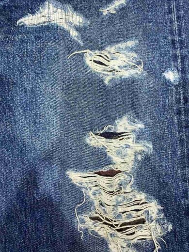 商品画像：CRASHED HARD WASH STRAIGHT DENIM/L/コットン/IDG/HA-022306527 6
