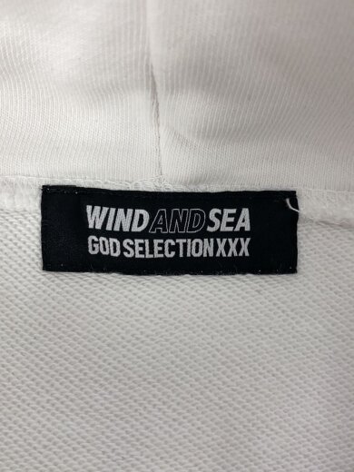 商品画像：パーカー/L/コットン/WHT/WDS-C-GOD-23-Q3-09/ワッペン 3