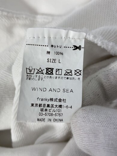 商品画像：パーカー/L/コットン/WHT/WDS-C-GOD-23-Q3-09/ワッペン 4
