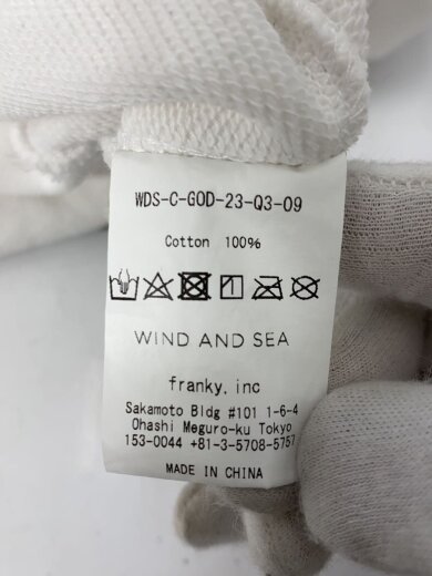 商品画像：パーカー/L/コットン/WHT/WDS-C-GOD-23-Q3-09/ワッペン 5