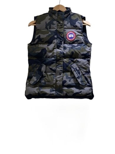 商品画像：ダウンベスト/S/ポリエステル/GRN/カモフラ/2832LP 1