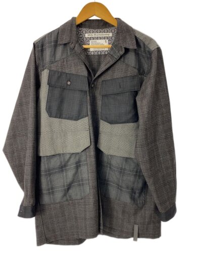 商品画像：GLEN CHECK MIX LUGGAGE SHIRT/1/ウール/GRY/チェック/WM2173109 1