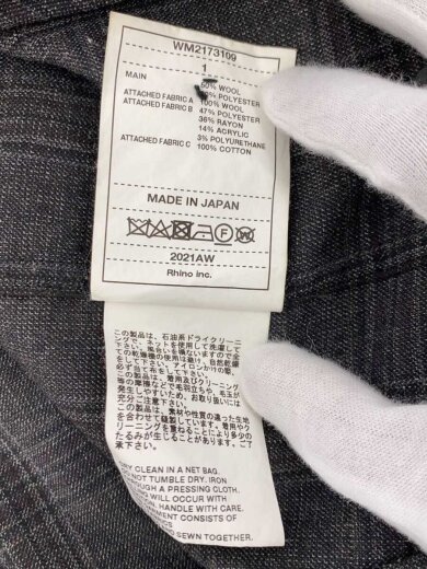 商品画像：GLEN CHECK MIX LUGGAGE SHIRT/1/ウール/GRY/チェック/WM2173109 5