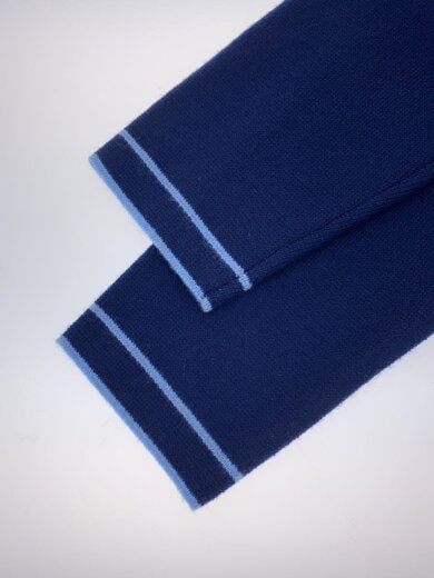 商品画像：24FW/Zip Up Polo Sweater/M/ウール/NVY 5