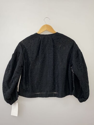 商品画像：レースデザインジップアップ/ジャケット/36/ポリエステル/BLK/総柄 2