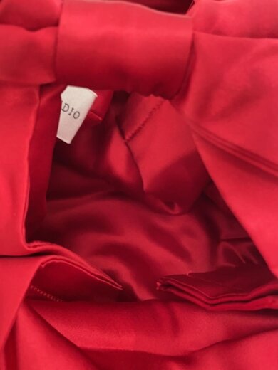 商品画像：TENDRESSE STUDIO/BOW HANDLE BAG/ハンドバッグ/シルク/RED 6