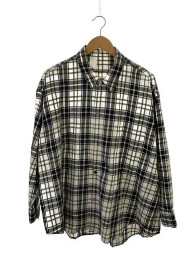 商品画像：J/長袖シャツ/36/ポリエステル/CRM/チェック/1201-SH07-023/襟、袖口汚れ有 1