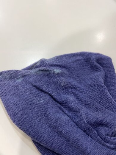 商品画像：S/長袖Tシャツ/4/コットン/BLU/K1412LC68/毛羽立ち、袖汚れ有 8