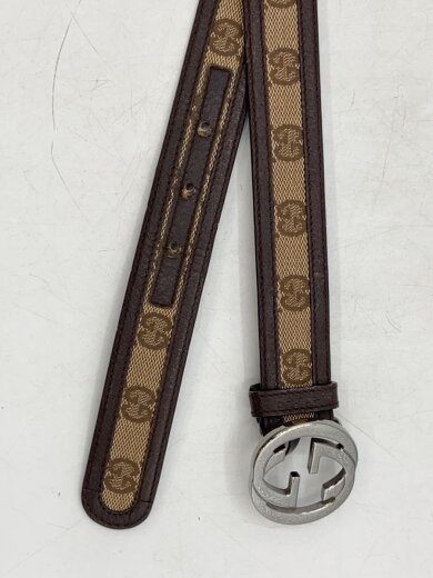 商品画像：ベルト/--/BRW/総柄/レディース/114874/バックル小傷有り、ベルト穴状態考慮 2