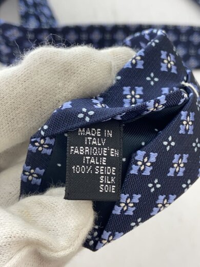 商品画像：ネクタイ/シルク/NVY/総柄/メンズ 4