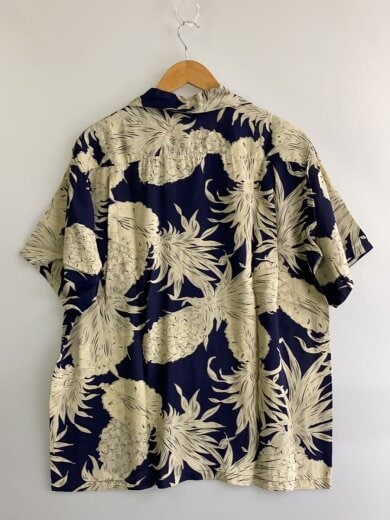 商品画像：アロハシャツ/XL/レーヨン/NVY/総柄/SS35550// 2