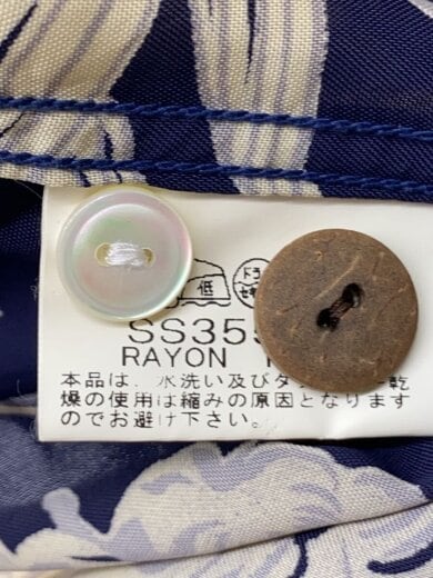 商品画像：アロハシャツ/XL/レーヨン/NVY/総柄/SS35550// 4
