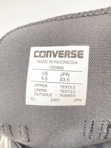 商品画像：ハイカットスニーカー/23.5cm/BLK 5