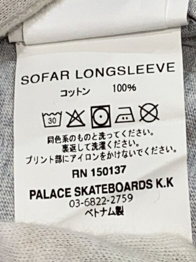 商品画像：S/SOFAR LONGSLEEVE/長袖Tシャツ/M/コットン/GRY 5
