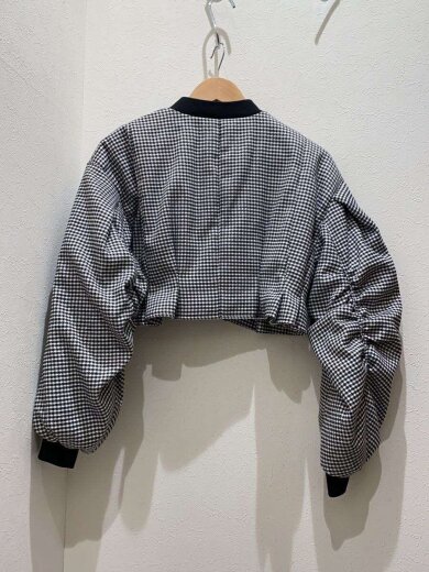 商品画像：ブルゾン/36/ポリエステル/BLK/千鳥格子/CWFJ225012 2