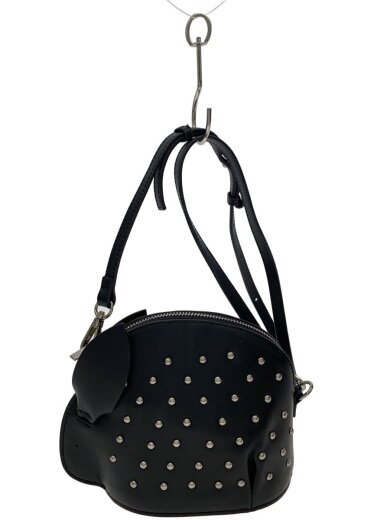 商品画像：L./エルドット/うさぎ/BLK/ Usagi leather pouch shoulder bag// 1