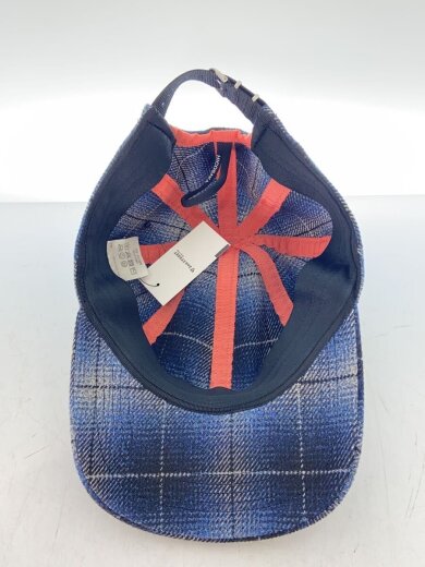 商品画像：キャップ/--/ポリエステル/BLU/チェック/メンズ/20-C109 4