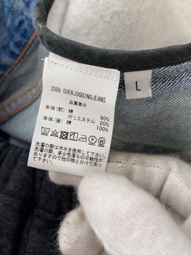 商品画像：23SS/Over Jogging Jeans/ドッキング/リメイクパンツ/L/コットン/GRY/3099PL// 6