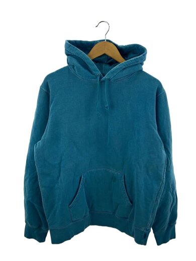 商品画像：OVER DYED HOODED SWEATSHIRT/パーカー/M/コットン/BLU/シミ有 1