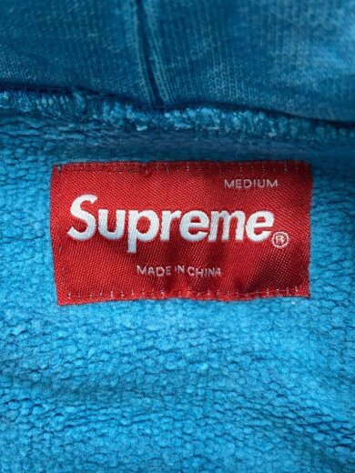 商品画像：OVER DYED HOODED SWEATSHIRT/パーカー/M/コットン/BLU/シミ有 3