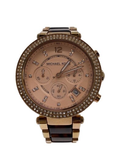 商品画像：クォーツ腕時計/アナログ/PNK/BRW/MK-5538 1