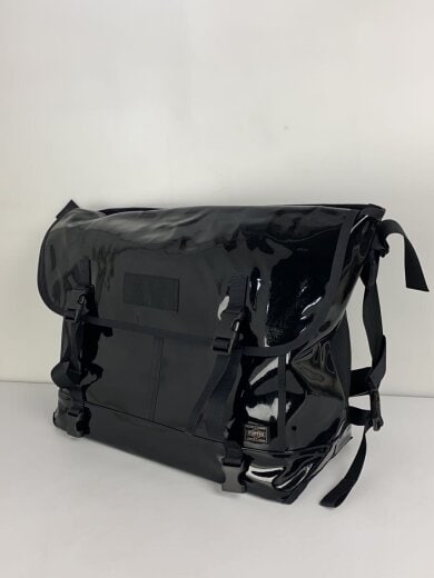 商品画像：×STUSSY/メッセンジャーバッグ/エナメル/ブラック// 2