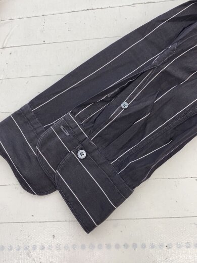 商品画像：長袖シャツ/--/コットン/BLK/ストライプ/ncannes_gblw 6