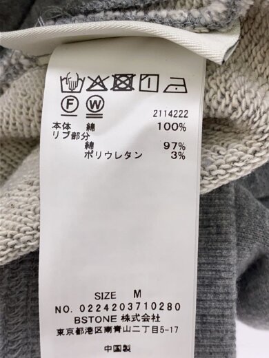 商品画像：スウェット/M/コットン/GRY/0224203710280// 4