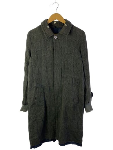 商品画像：J/コート/2/コットン/GRY/チェック/11-00155M/リバーシブル 1