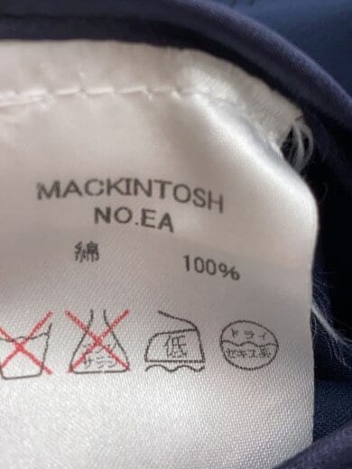 商品画像：×loro piana/ステンカラーコート/36/コットン/ネイビー/EA/マッキントッシュイリョウ// 4