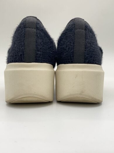 商品画像：ローカットスニーカー/23.5cm/BLK/厚底ストラップニットスニーカー 6