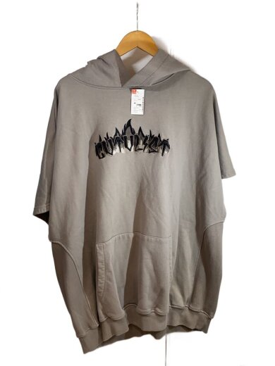 商品画像：24SS/Usual Fire Logo S/S Hoodie/2/コットン/GRY/2401070302 1