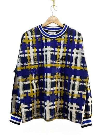 商品画像：スウェット/2/ポリエステル/BLU/総柄/ta18aw-pu041 1
