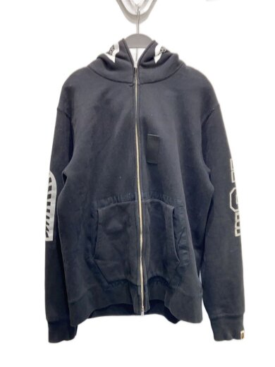 商品画像：S/MILITARY SHARK/ジップパーカー/2XL/コットン/BLK/001ZPE801009X// 1
