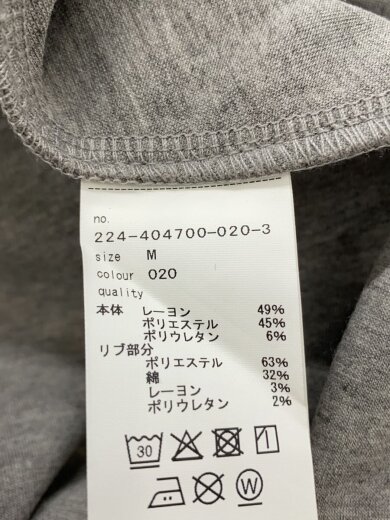 商品画像：長袖ワンピース/M/レーヨン/GRY/224-404700-020-3 4