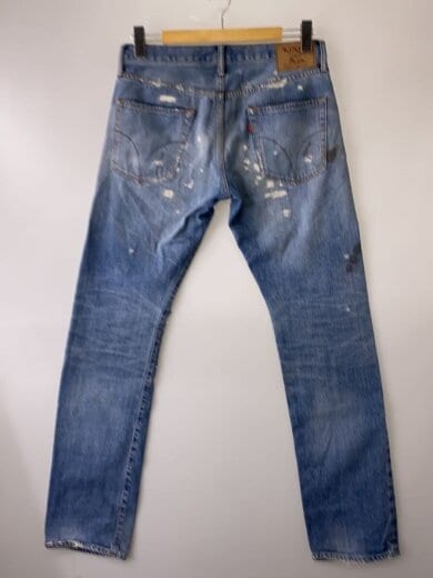 商品画像：S/スタッズ/ダメージ加工デニムパンツ/ボトム/31/コットン/BLU/02231AP08/シミ有// 2