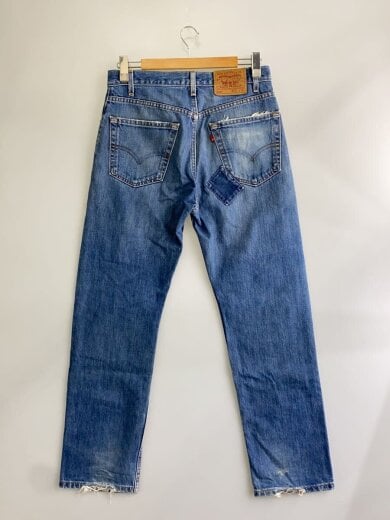 商品画像：ボトム/33/コットン/BLU/ボタン裏513/リメイク有り/裾ダメージ有り 2