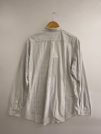 商品画像：長袖シャツ/M/コットン/WHT/ストライプ/km24a-025wn// 2
